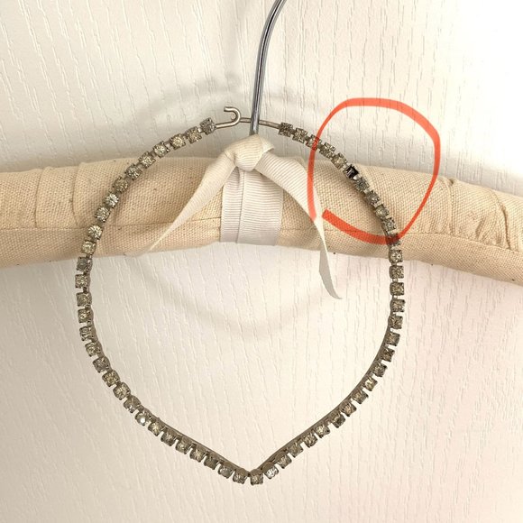 Vintage Rhinestone Choker Necklace - Picture 5 of 14